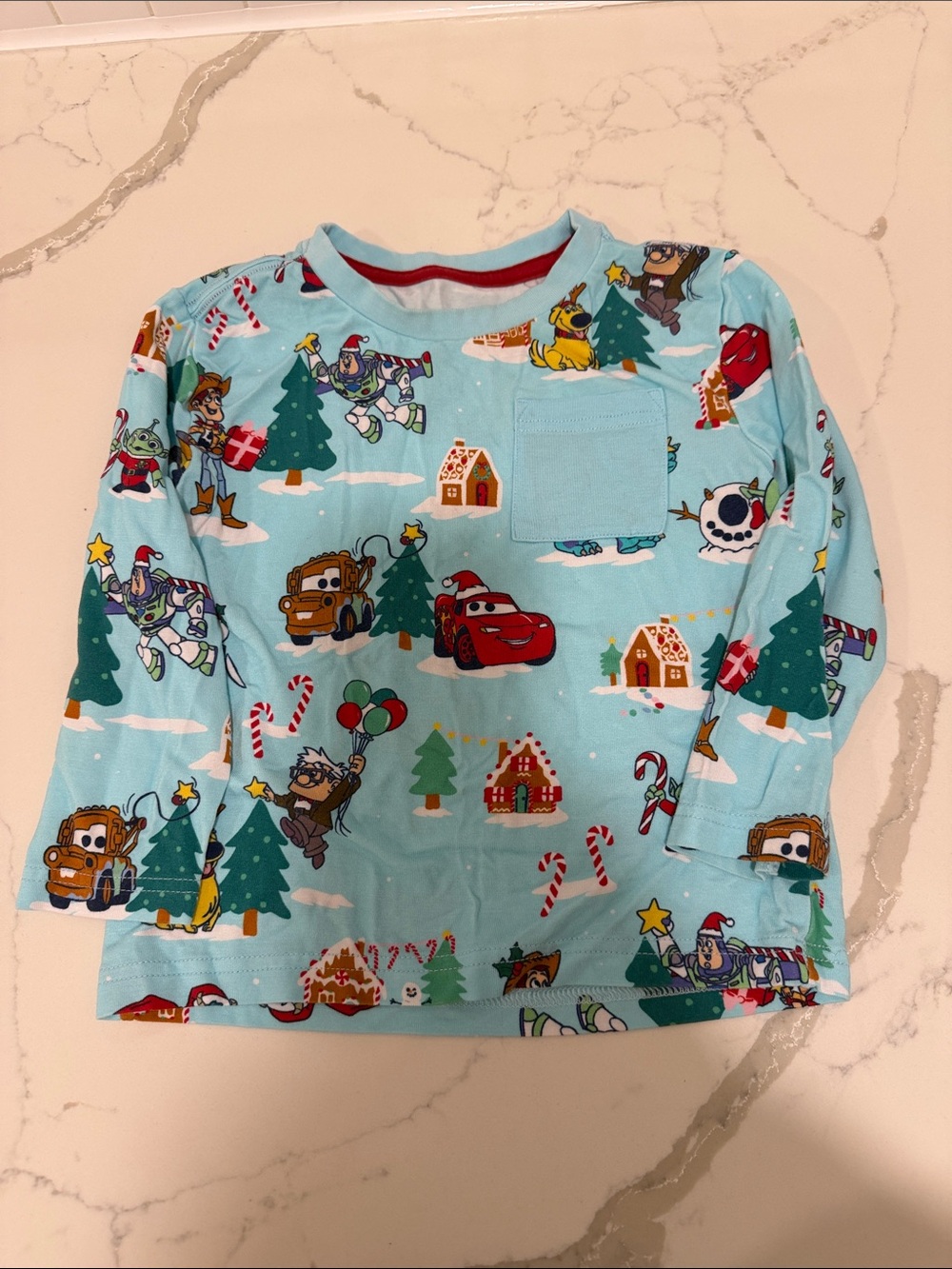 Little Sleepies Pixar Holiday Toddler Long Sleeve Shirt
